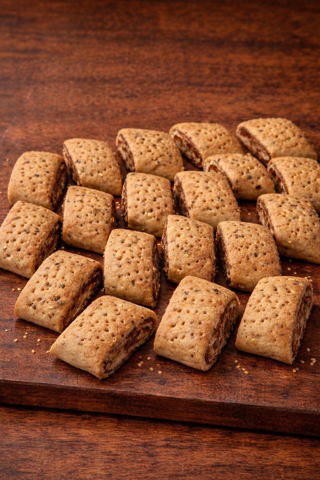 Date Filled Semolina Cookies